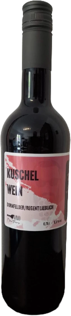 Flasche Kuschelwein, Dornfelder/Regent süß